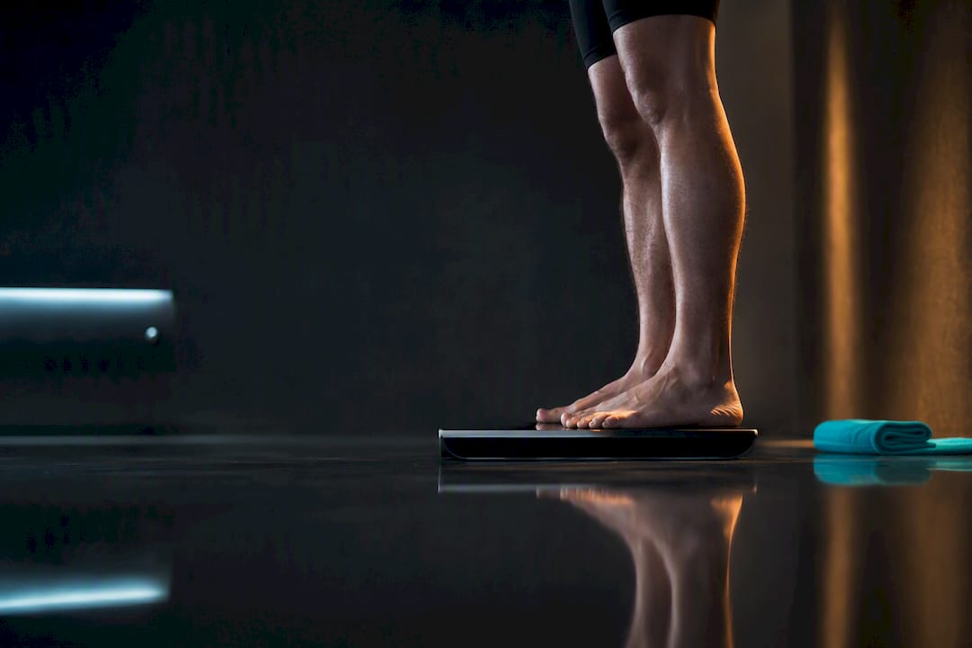 Person using an anonymous bioimpedance scale